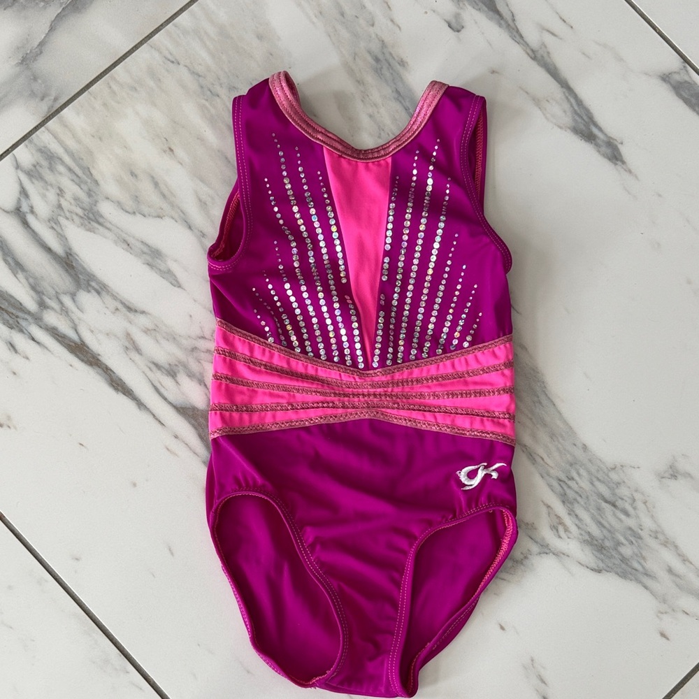GK Kids Magenta and Pink Swim One Piece